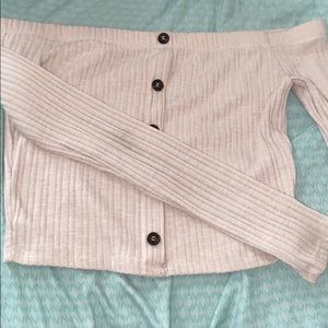 off the shoulder crop top